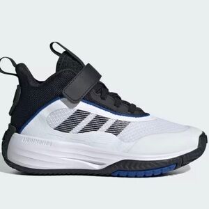 Adidas Kids' Black, White, and Blue Sneakers